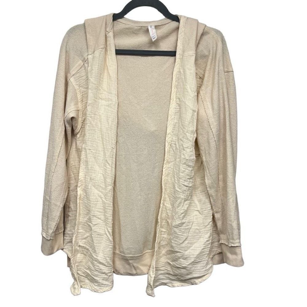 Anthropologie Daily practice beige cardigan size XXS
